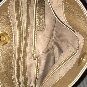 Gold Michael Kors Leather Purse